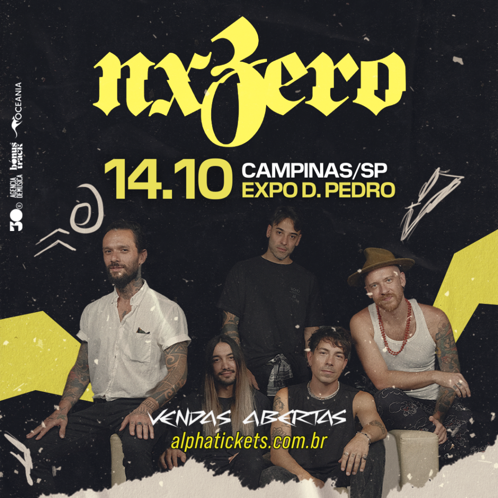 Campinas recebe Nx Zero com a turnê “Cedo ou Tarde”